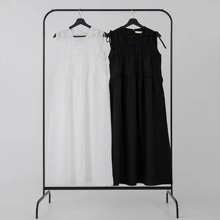 Mati Shirred Ribbon Dress