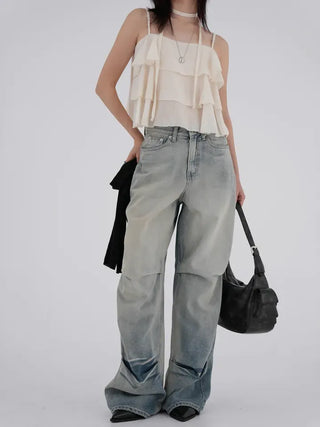 Mode Tencel Frill Bustier