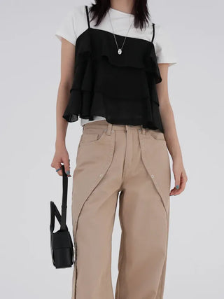 Mode Tencel Frill Bustier