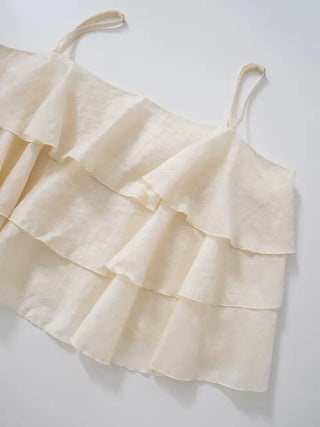 Mode Tencel Frill Bustier