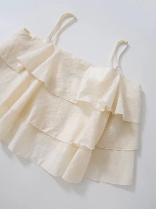 Mode Tencel Frill Bustier