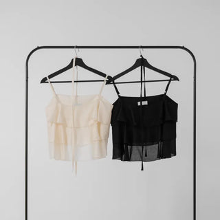 Mode Tencel Frill Bustier