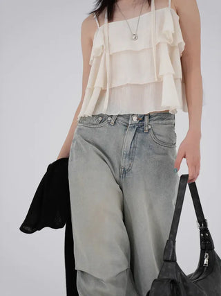 Mode Tencel Frill Bustier