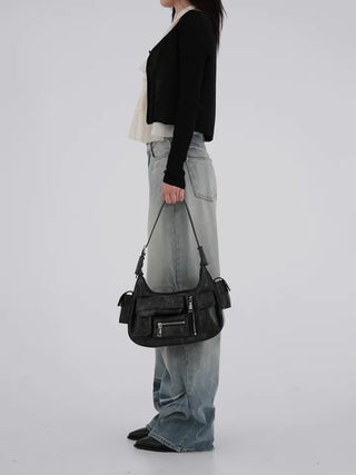 Meen V-neck Two-button Cardigan