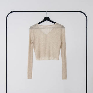Meen V-neck Two-button Cardigan