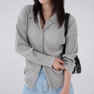 Gaining Basic Pleated Shirt