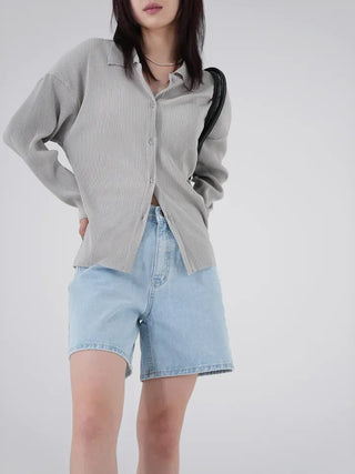Gaining Basic Pleated Shirt