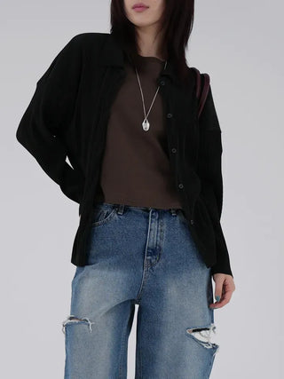 Gaining Basic Pleated Shirt