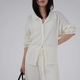 Gaining Basic Pleated Shirt
