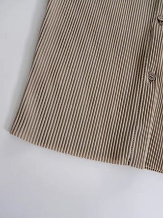 Gaining Basic Pleated Shirt