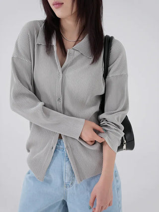 Gaining Basic Pleated Shirt