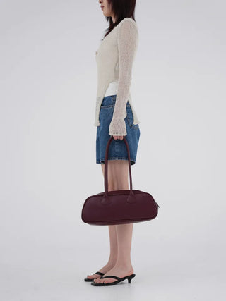 Piming part denim pants