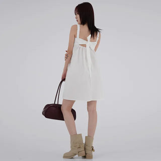 Winning Ribbon Backless Dress