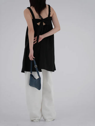 Winning Ribbon Backless Dress