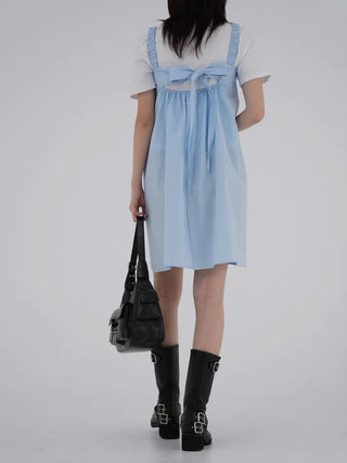 Winning Ribbon Backless Dress