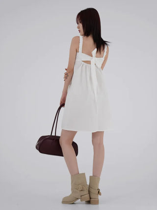 Winning Ribbon Backless Dress