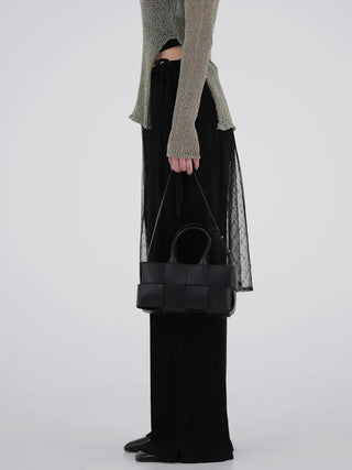 Gaining Slit Pleated Pants