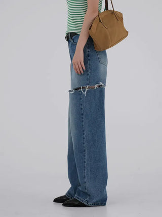 Monin Cut Denim Pants