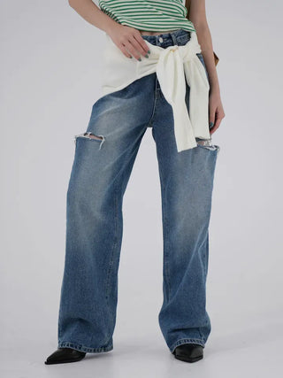 Monin Cut Denim Pants