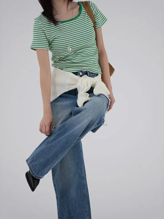 Monin Cut Denim Pants