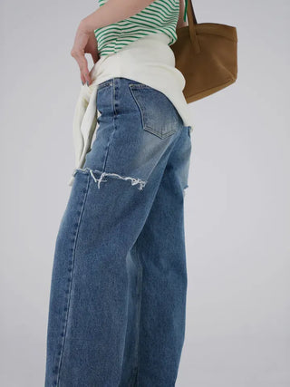 Monin Cut Denim Pants