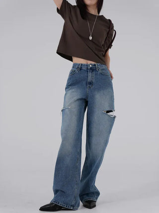 Monin Cut Denim Pants