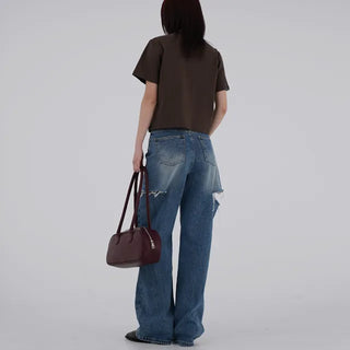 Monin Cut Denim Pants