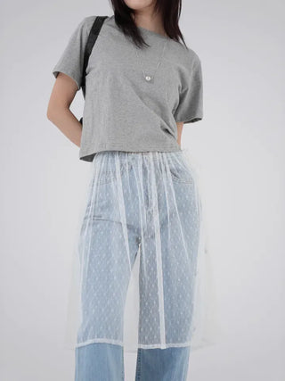 Sling lace wrap skirt