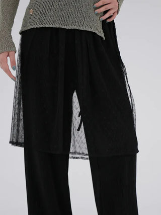 Sling lace wrap skirt