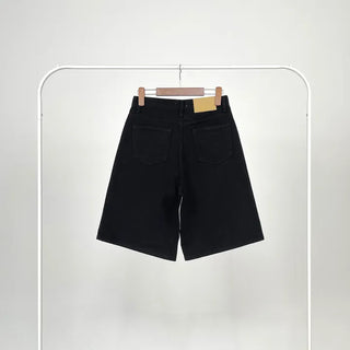 Coron Black Half Cotton Pants
