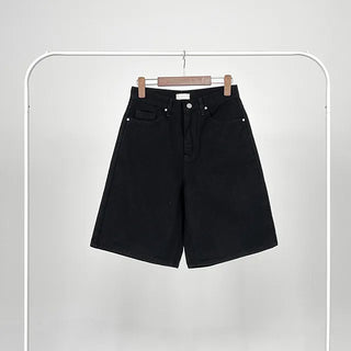 Coron Black Half Cotton Pants