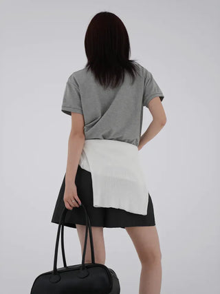 Embroidered collared short-sleeve tee
