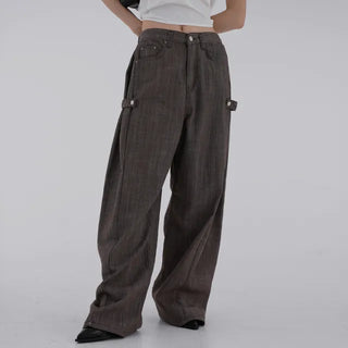 Kand side strap long pants