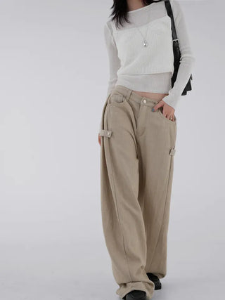 Kand side strap long pants