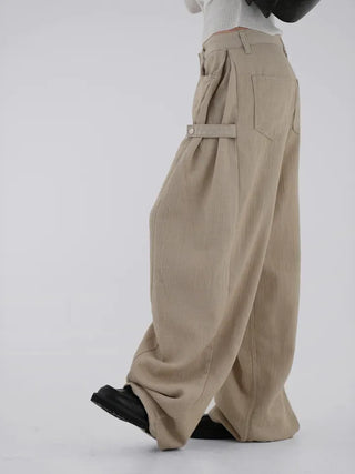 Kand side strap long pants