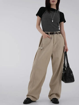 Kand side strap long pants