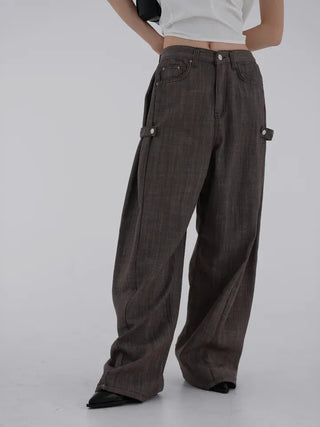 Kand side strap long pants