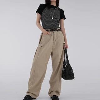 Kand side strap long pants