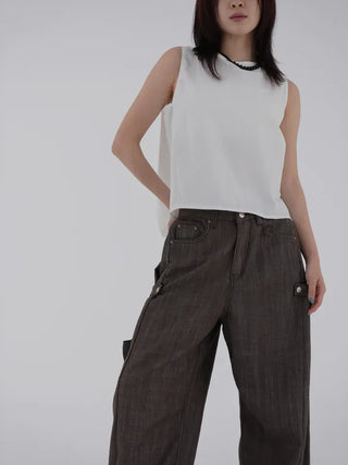 Kand side strap long pants
