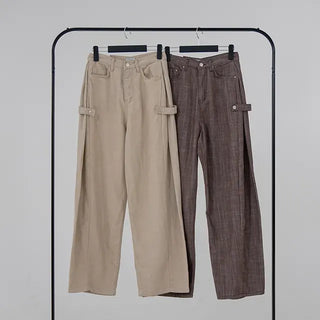 Kand side strap long pants