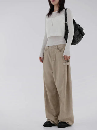 Kand side strap long pants