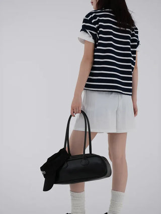 Chiring elastic banding rustling shorts