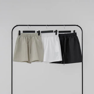 Chiring elastic banding rustling shorts