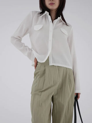 Bat Modal See-through Shirt