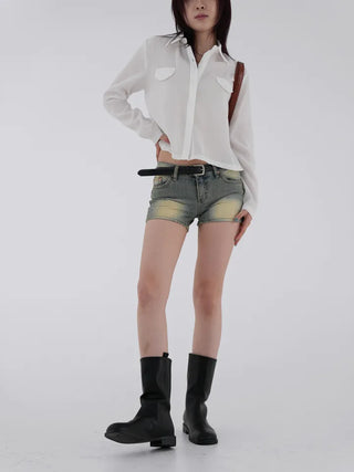 Bat Modal See-through Shirt