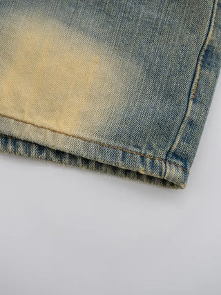Aura Low-Rise Denim Shorts