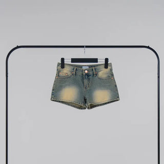 Aura Low-Rise Denim Shorts