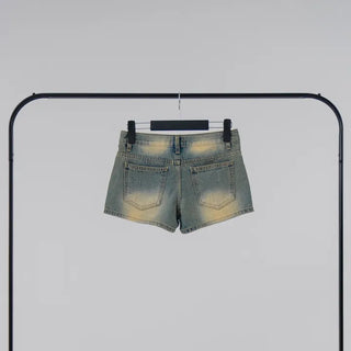 Aura Low-Rise Denim Shorts