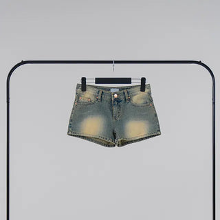Aura Low-Rise Denim Shorts