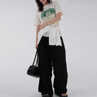 Garnet Round Neck Printed Short Sleeve Tee